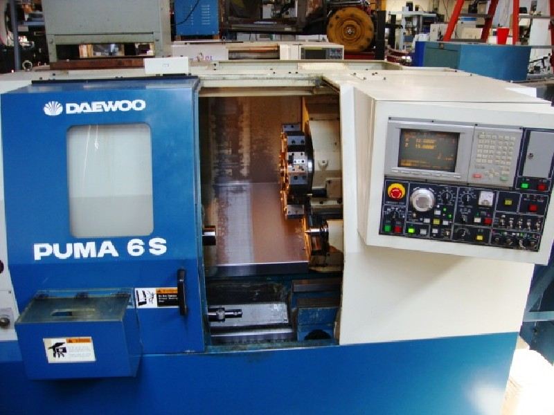 1996 Daewoo Puma 6S CNC Lathe - Stock #1060, photo 1 of 2