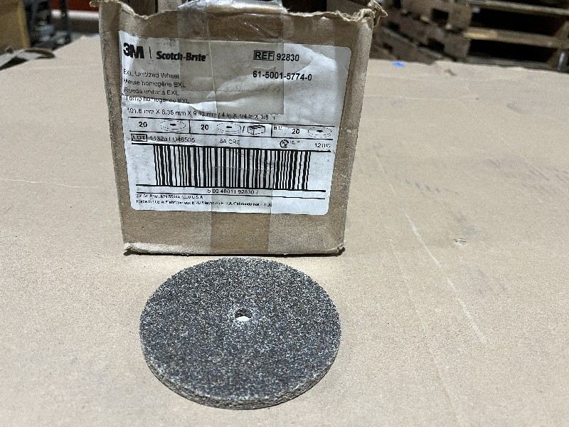 3M Scotch-Brite EXL Unitized Wheel - Stock #1615