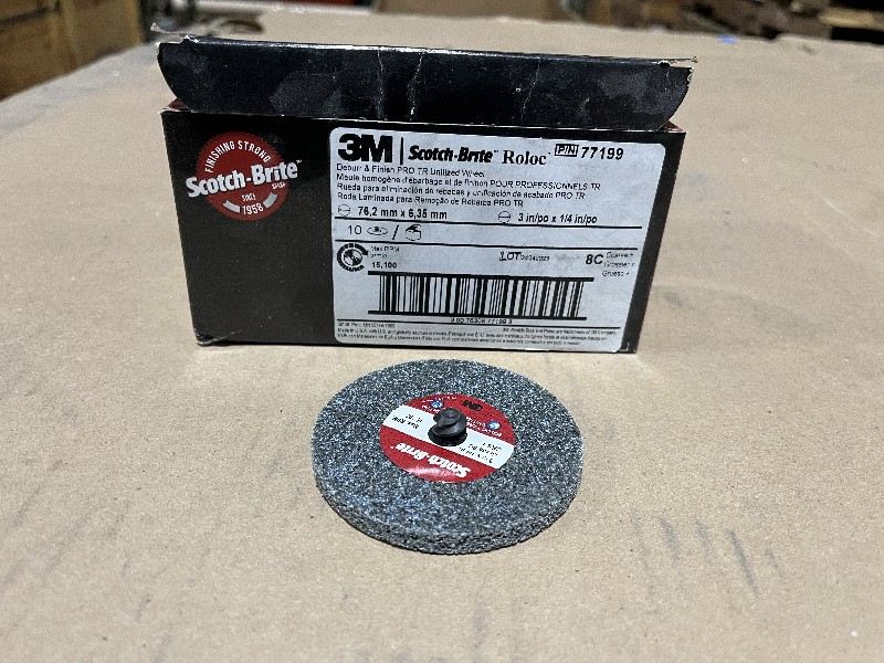 3M Scotch-Brite Roloc Deburr and Finish PRO Unitized Wheel - Stock #1624