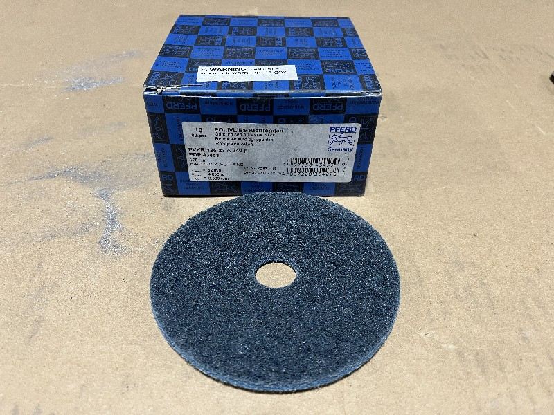PFERD 5" A/O 240 Fine Self Adhesive Discs - Stock #1616