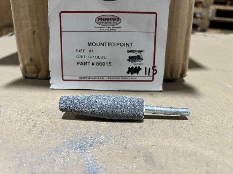 Preferred Mounted Point, Size: A1 Grit GP Blue - Stock #1618