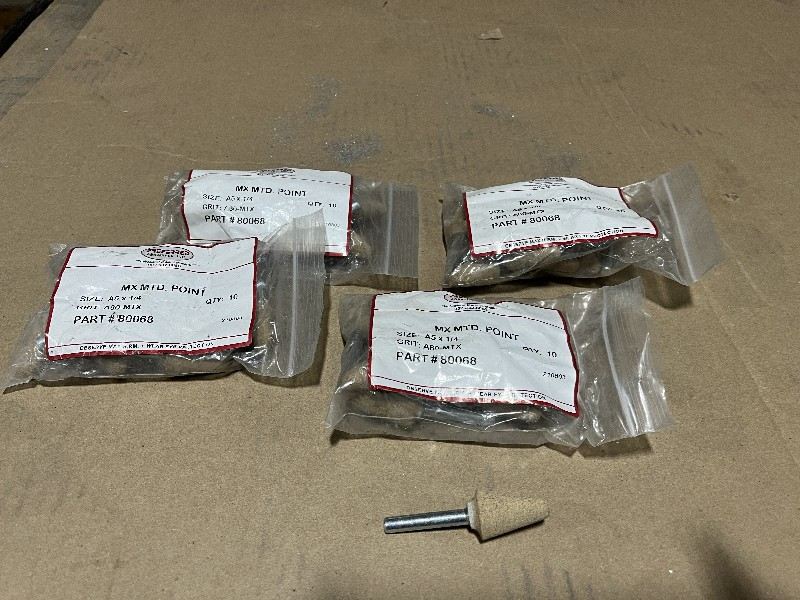 Preferred Mounted Point, Size: A5 x 1/4, Grit A80 MTX - Stock #1620